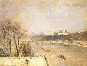 Camille Pissarro Morning snow oil painting reproduction